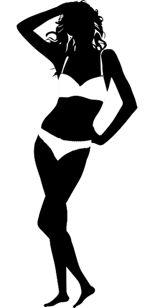 Die Schlanke Bikini Strandfigur ist ein Traum vieler Frauen